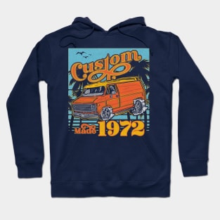 Retro Van Custom Made 1972 Dad's Birthday Vintage Hoodie